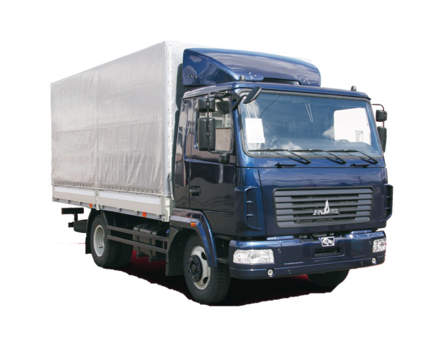 Бортовой автомобиль МАЗ-4371V2-562-000 тентованный 4×2