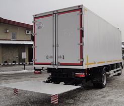 Промтоварный фургон JAC N120 с гидробортом